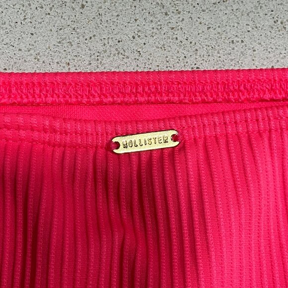Hollister Neon Pink Ribbed Bikini XLARGE &LARGE CURVY (different sizes) - Picture 3 of 13